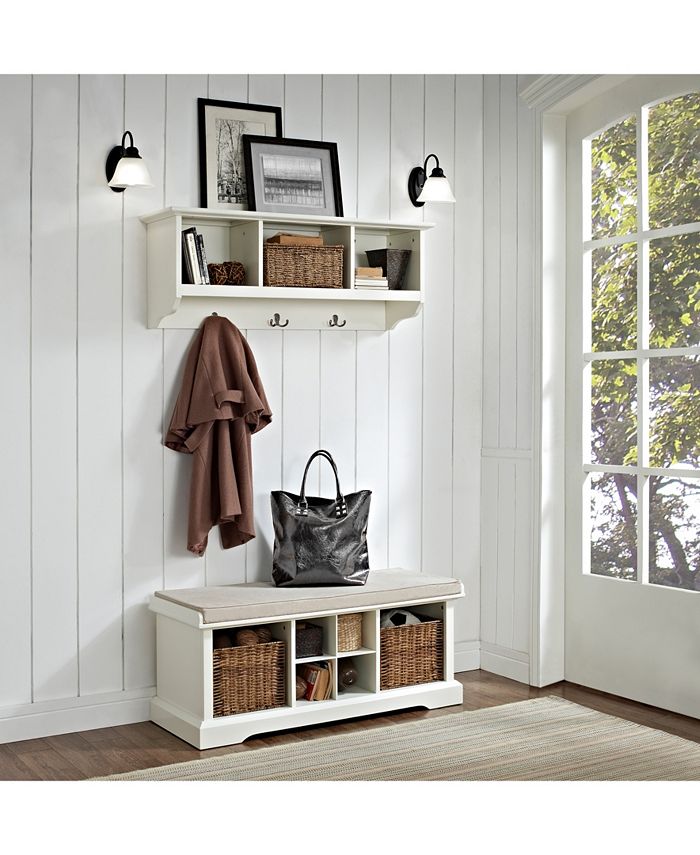 Crosley Brennan 2 Piece Entryway Bench And Shelf Set Macy's