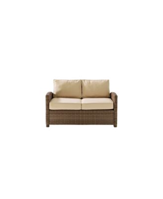 Bradenton Outdoor Wicker Loveseat With Cushions