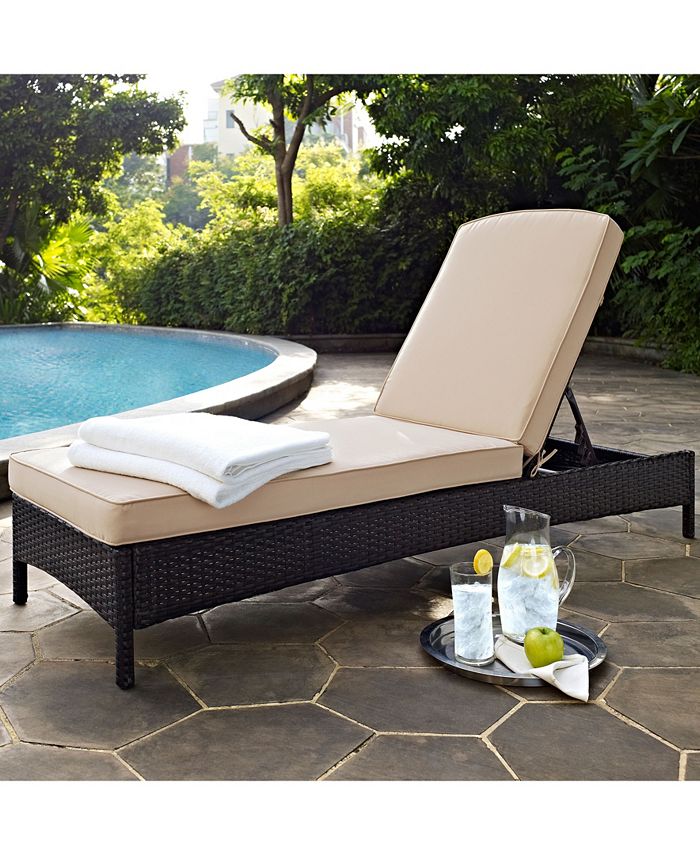Crosley palm harbor outdoor wicker chaise lounge store