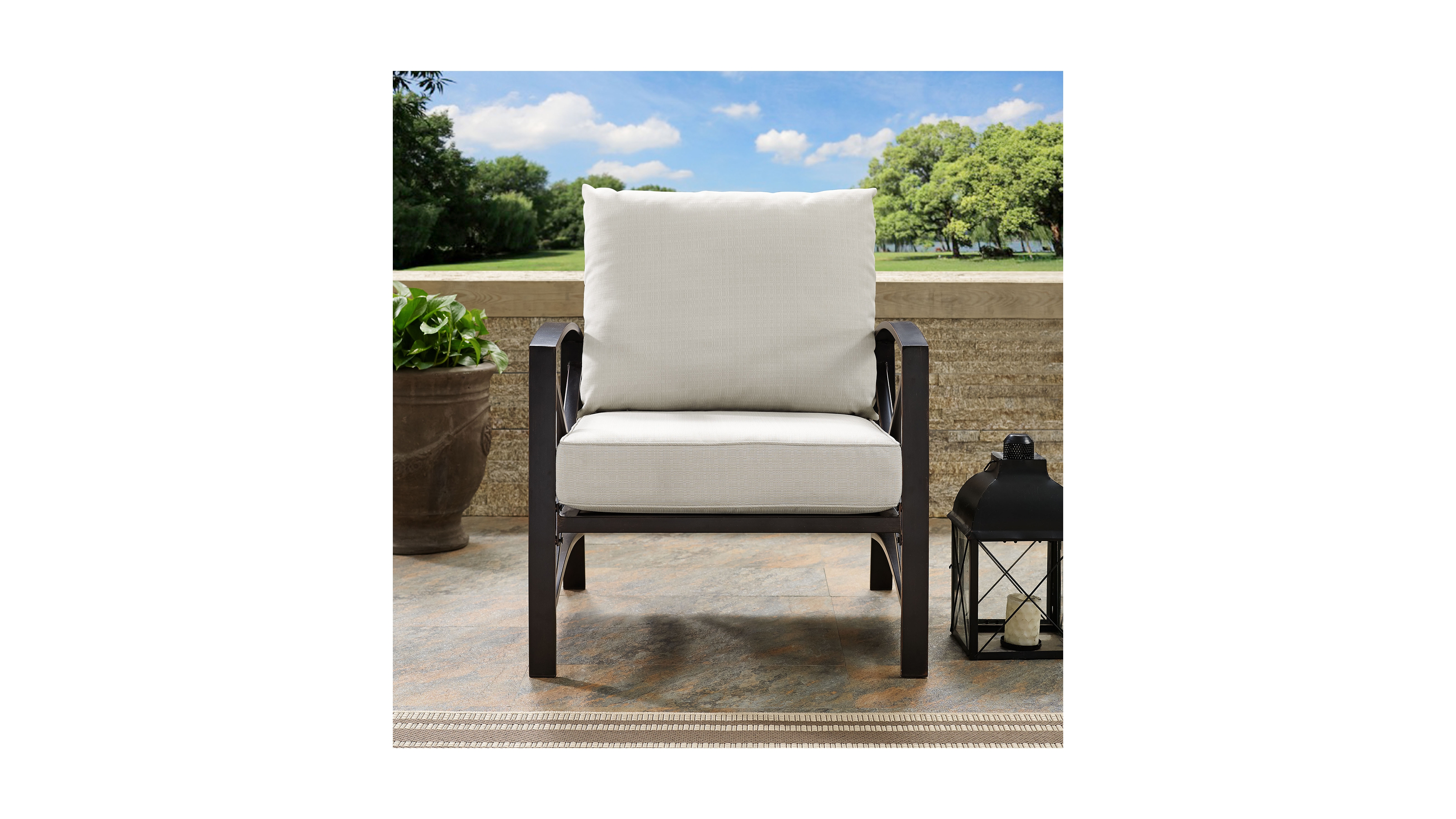 Kaplan Arm Chair With Universal Cushion Cover
