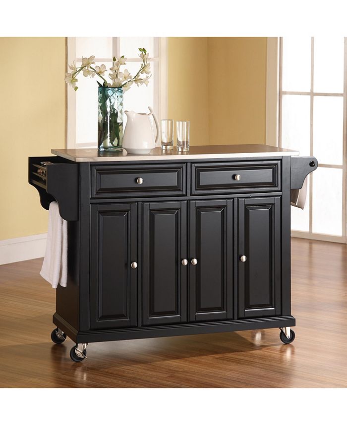 Crosley Stainless Steel Top Kitchen Cart Island Macy's