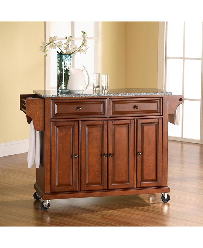 Crosley Solid Granite Top Kitchen Cart Island Macy's