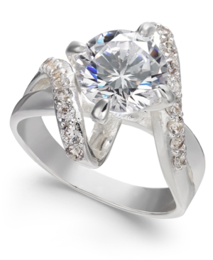 image of Charter Club Crystal Stone Bypass Ring, Created for Macy-s