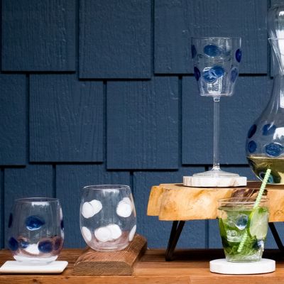 Drop Stemless Wine Glass