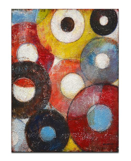 Ready2hangart Color Wheels I Colorful Abstract Canvas Wall Art