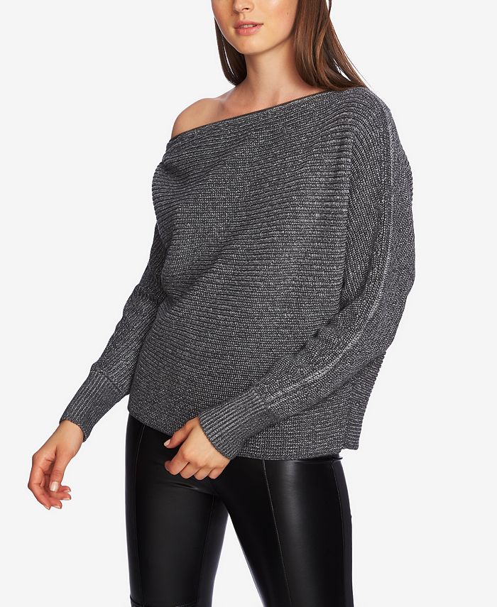 Shoulder zipper cheap sweater