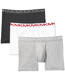 Men's Performance Cotton Boxer Briefs, 3-Pack