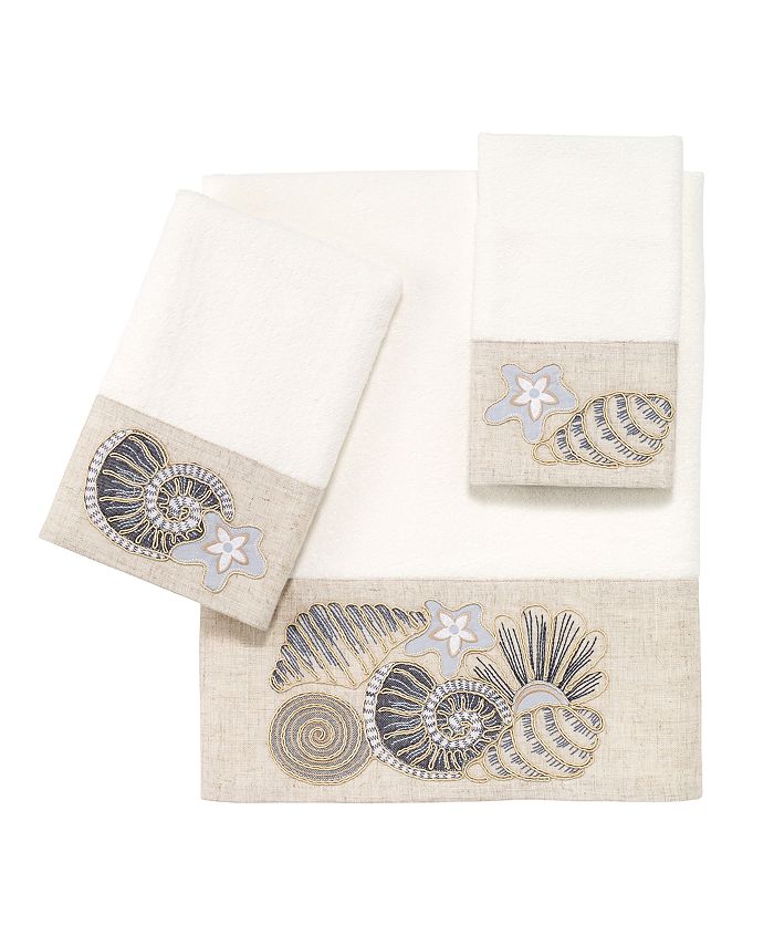 By the Sea Embroidered Bath Towel Set