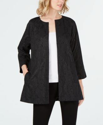 Eileen Fisher - Metallic Open-Front Jacket