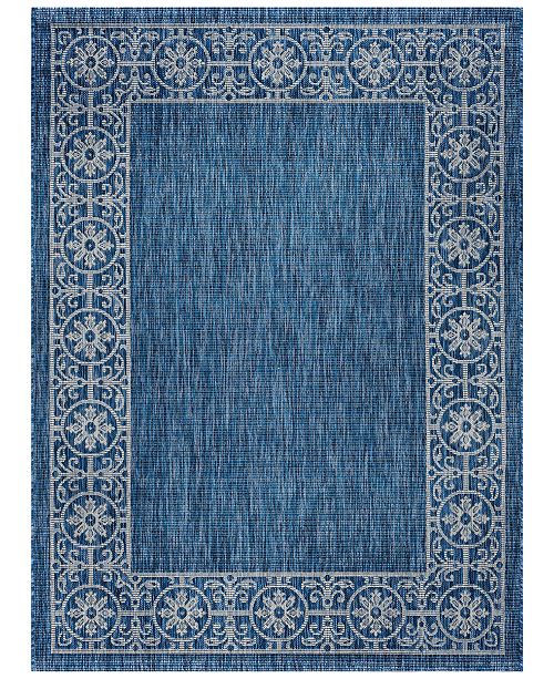 Km Home Closeout Isla Indoor Outdoor 6 7 X 9 6 Area Rug Reviews Rugs Macy S