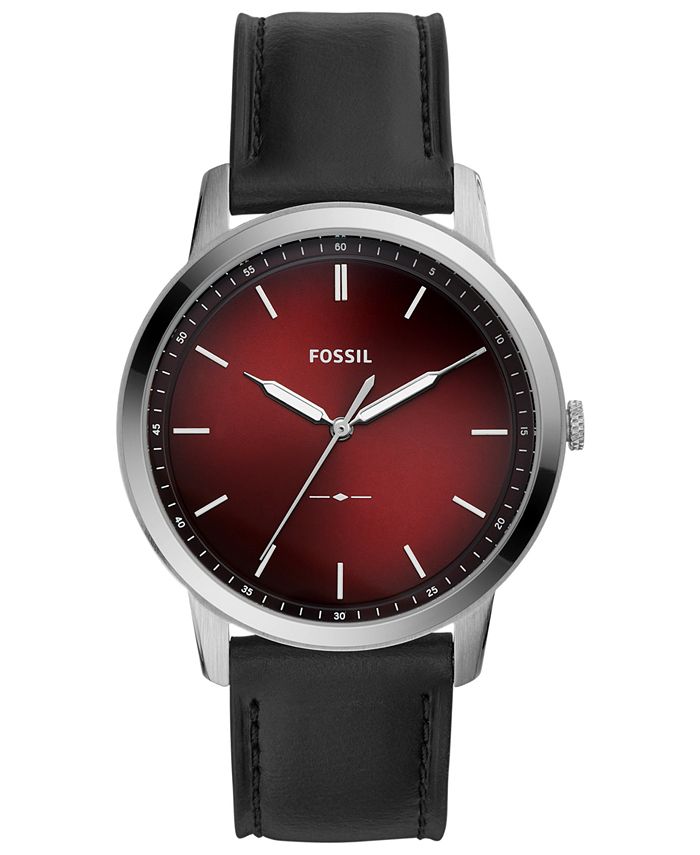 Fossil black deals minimalist watch