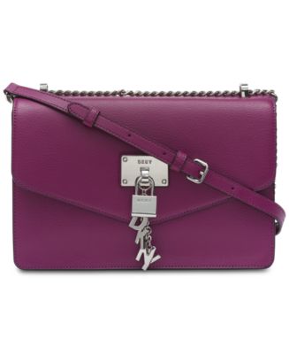 DKNY Elissa Leather Chain Strap Shoulder Bag, Created for Macy's - Macy's