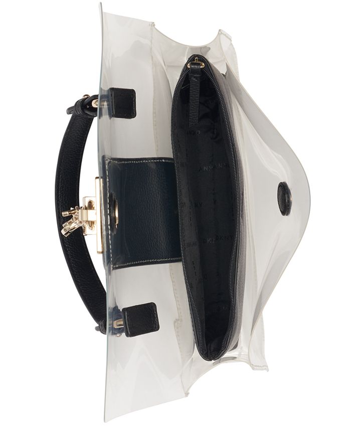 DKNY Elissa Flap Clear Shoulder Bag, Created for Macy's Macy's