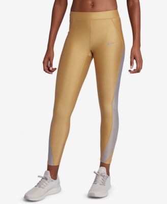 metallic athletic leggings