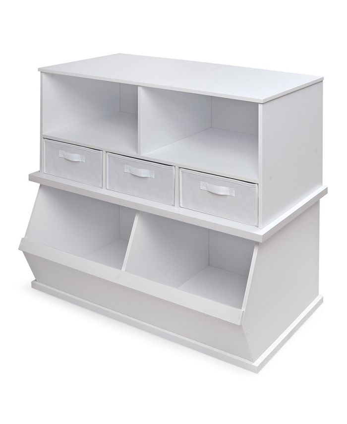 Badger Basket Stackable Shelf Storage Cubby With Three Baskets Macy's