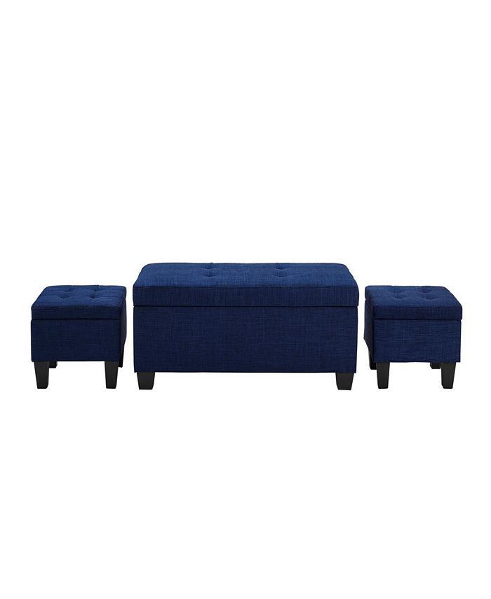 Picket House Furnishings Everett 3 Piece Storage Ottoman Macy's