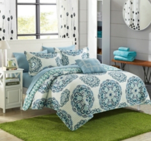 Chic Home Madrid 8 Piece King Bed in a Bag Quilt Set Bedding