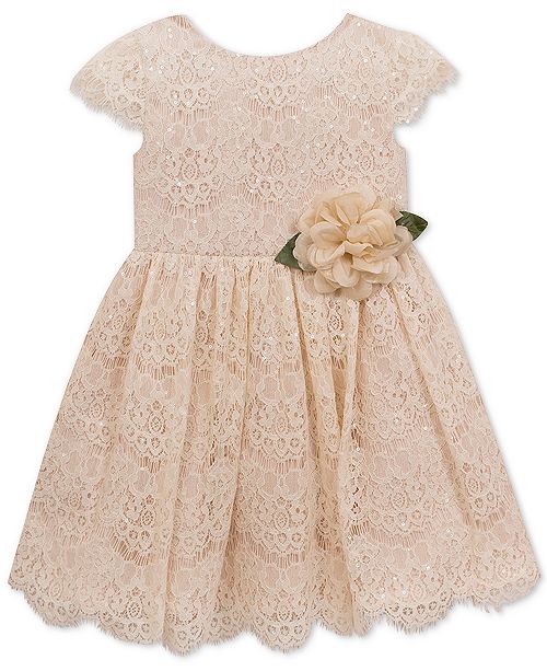 Rare Editions Baby Girls Sequin Lace Fit & Flare Dress & Reviews ...