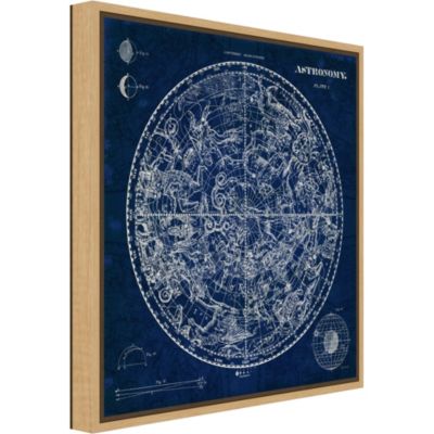 Celestial Blueprint by Susan Schlabach Canvas Framed Art