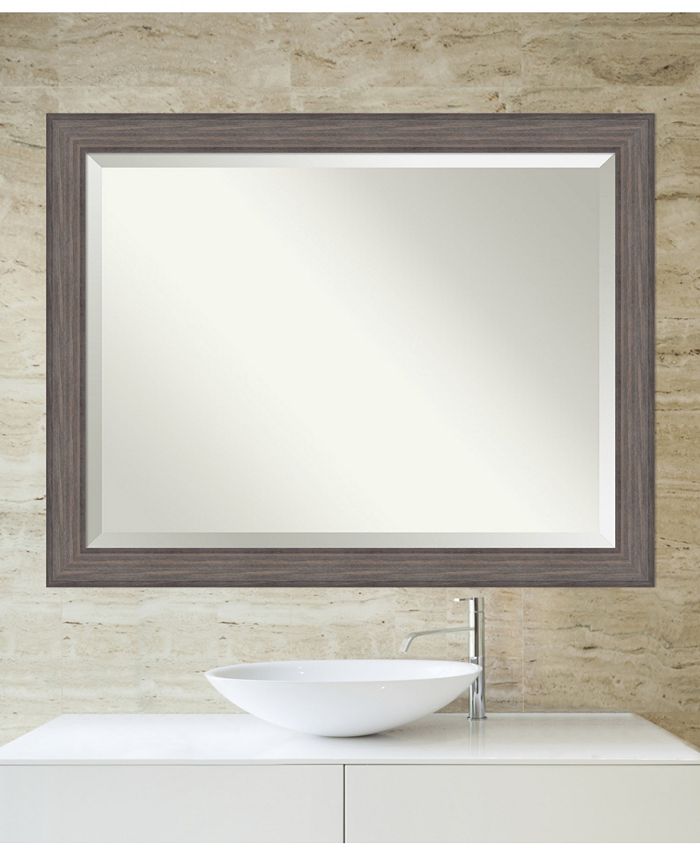 Amanti Art Country Barnwood 25x25 Wall Mirror - Macy's