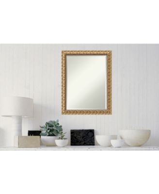 Beveled Wood 26.75x32.75 Wall Mirror