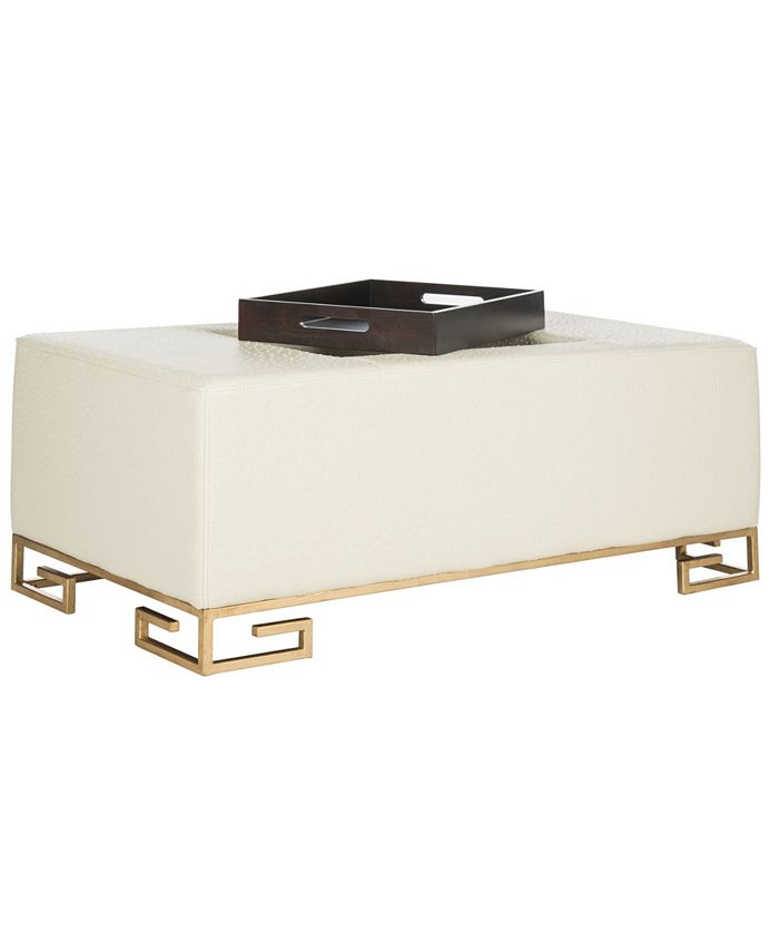 Safavieh Julian Faux Ostrich Tray Ottoman/Coffee Table Macy's