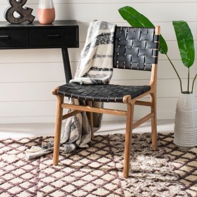 Safavieh Taika Woven Leather Dining Chair