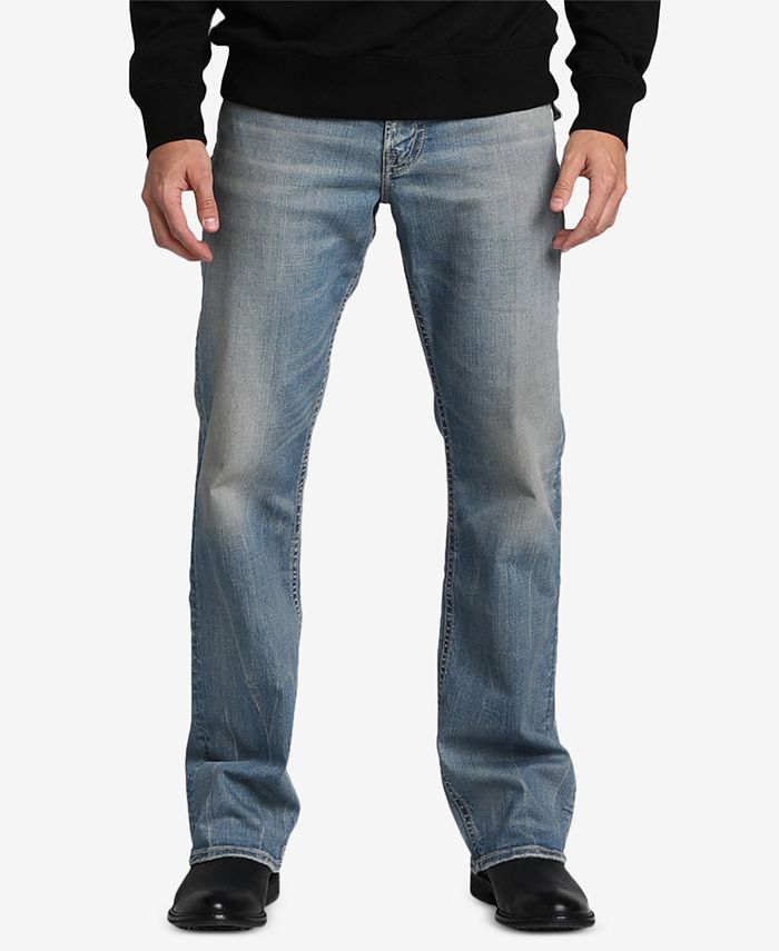 Silver Jeans Co. Men's Zac Relaxed-Straight Fit Stretch Jeans - Macy's