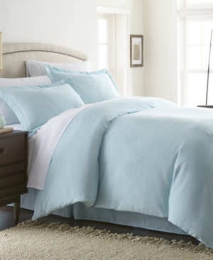 Ienjoy Home Double Brushed Solid Duvet Cover Set, King/california King In Aqua