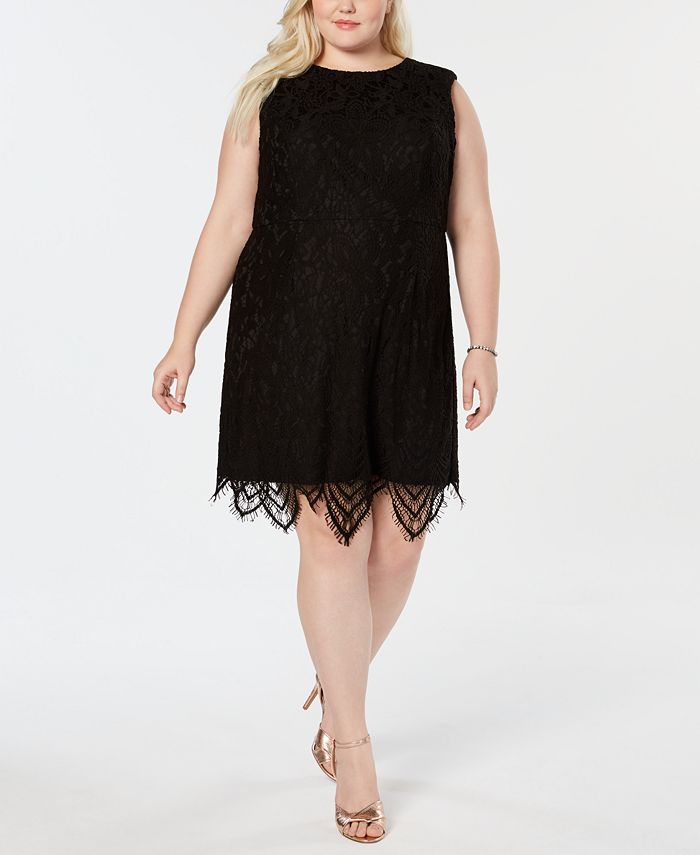 Betsey Johnson Plus Size Lace Sheath Dress & Reviews - Dresses - Women ...