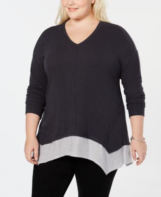 Style & Co - Plus Size Layered-Look Top