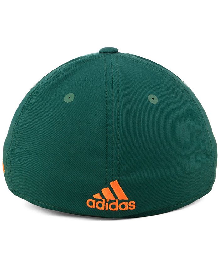 adidas Miami Hurricanes Coaches Flex Stretch Fitted Cap 2018 Macy's