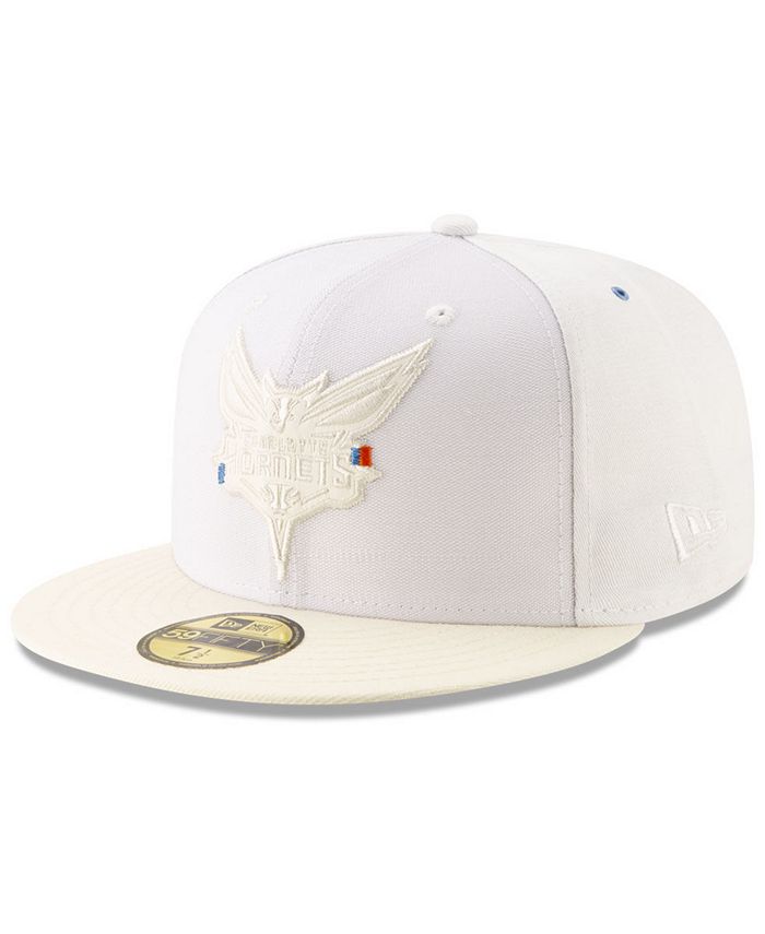 Casquette ajustée Charlotte Hornets New Era 59FIFTY Draft NBA 2022 - Crème/Turquoise