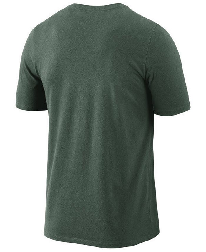 Nike Men's Green Bay Packers Dri-FIT Cotton Essential Wordmark T-Shirt ...