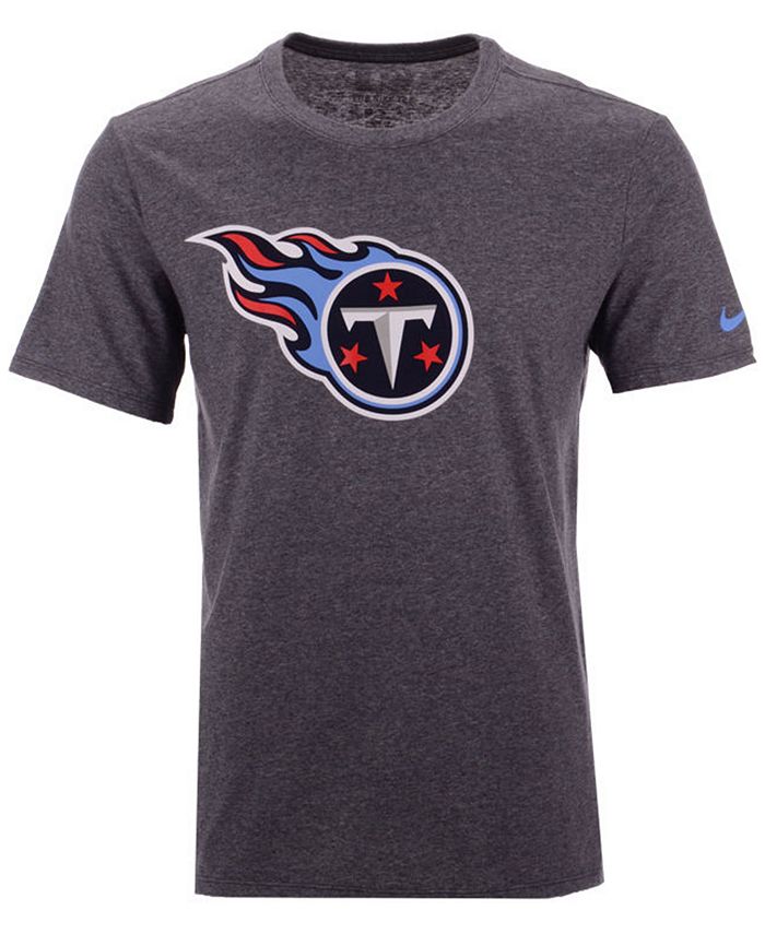 Nike Men's Tennessee Titans Dri-Fit Cotton Essential Logo T-Shirt ...