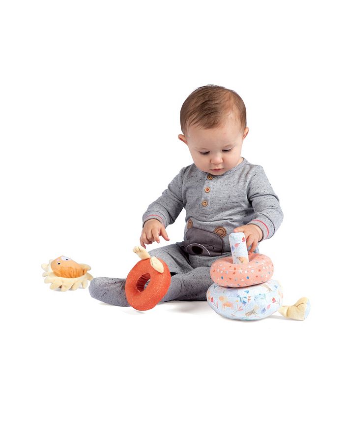 Manhattan Toy Company Manhattan Toy Safari Lion Plush Baby Stacking Toy