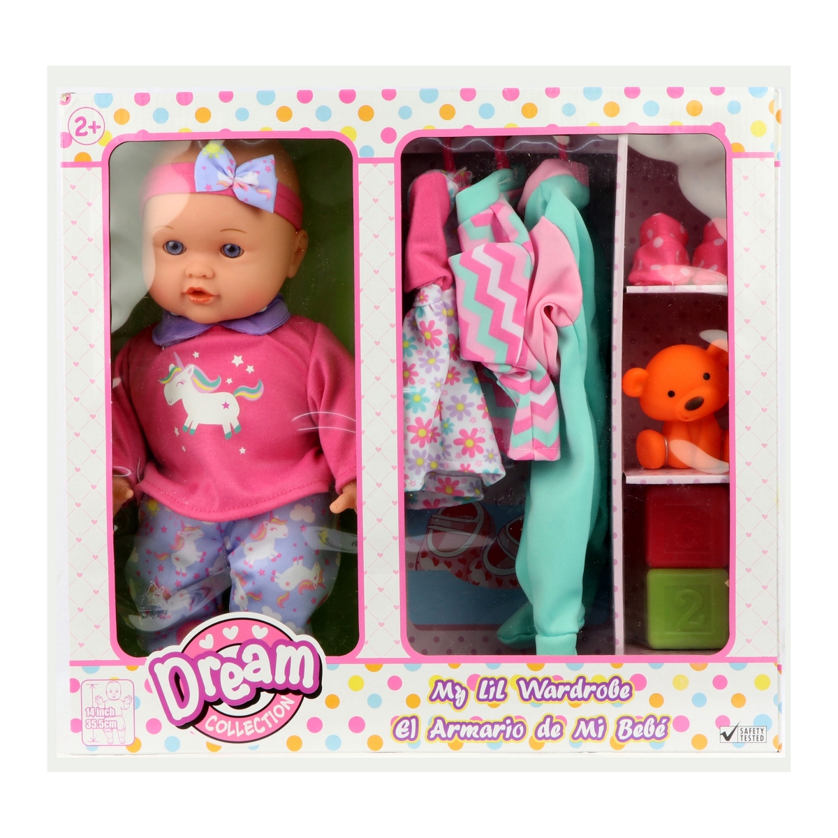 Redbox Dream Collection 14 Inch My Lil Wardrobe Baby Doll Set In Multi