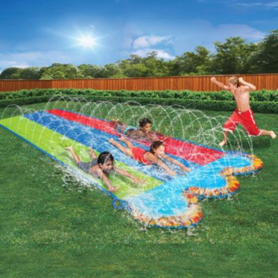 Banzai Kids Triple Racer Water Slide 16 Feet Long