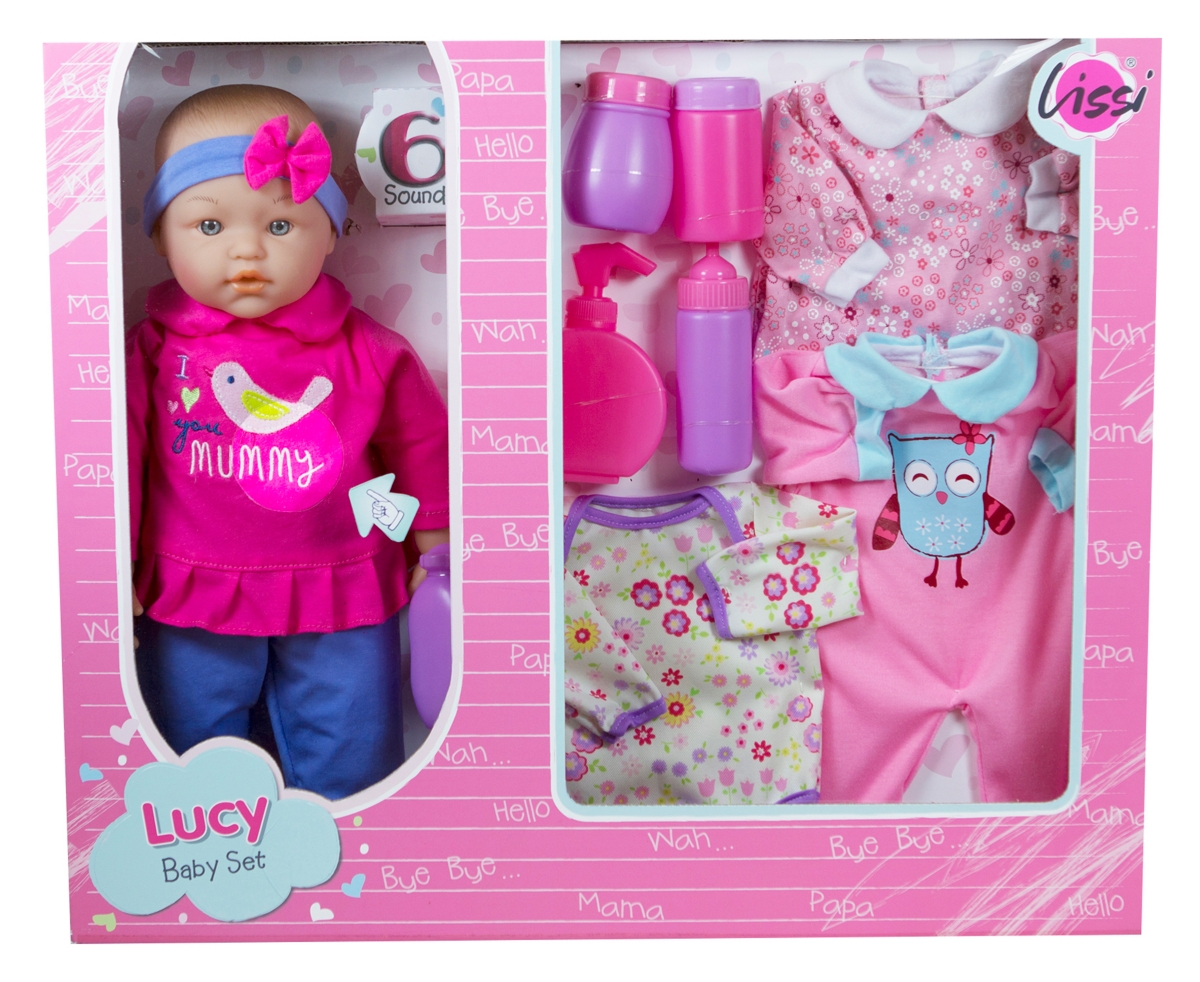 Redbox Lissi 15 Inch Baby Doll Set With Extra Clothes And Accessories In Multi