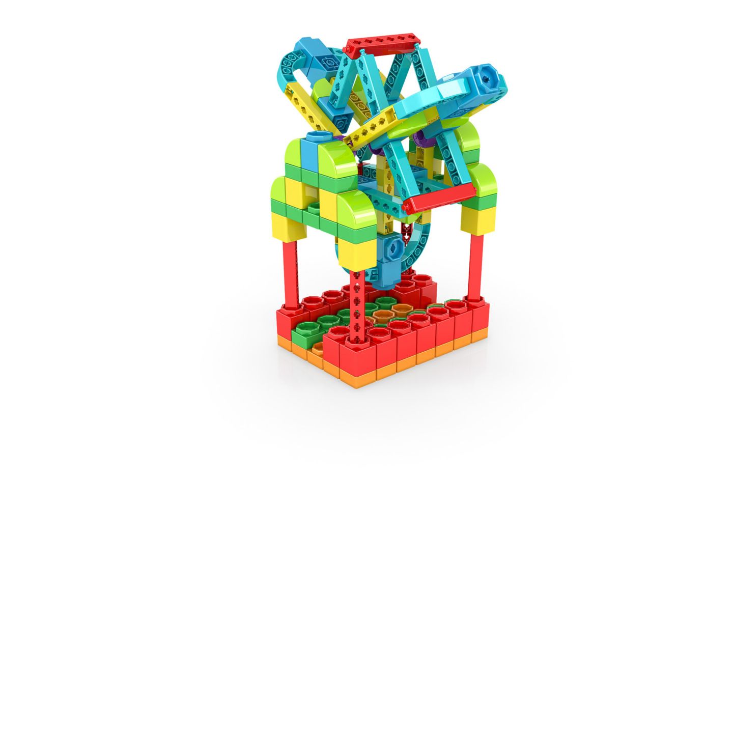 Детский конструктор Elenco Engino Qboidz 20 in 1 Stem 30-Piece Building Set, Ages 3+ — фото 3