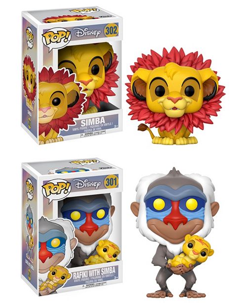 Funko Pop Disney Lion King Collectors Set Simba Rafiki Holding