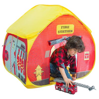 Pop It Up Firestation Tent With Streetmap Playmat