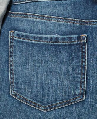 Style & Co Plus Size Metallic Side-Stripe Curvy Skinny Jeans, Created for Macy's