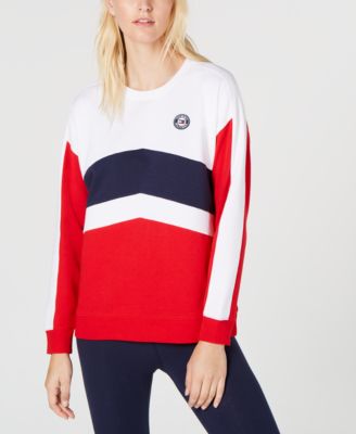 tommy hilfiger colour blocked logo sweatshirt