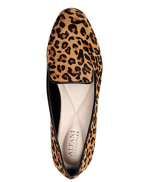 macys navy flats