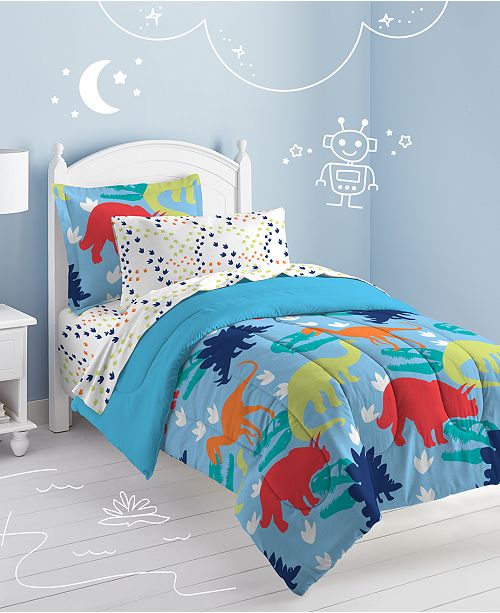Dream Factory Dinosaur Twin Comforter Set Reviews Comforters