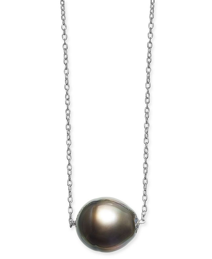 Macy s Baroque Cultured Black Tahitian Pearl 11mm 18