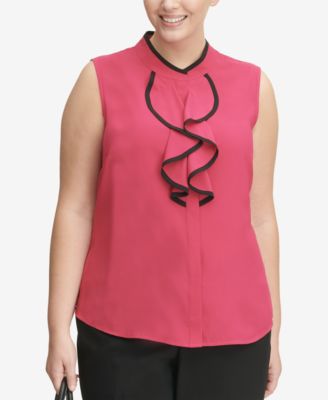 Calvin Klein - Plus Size Ruffled Top