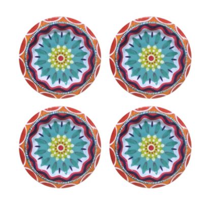 Jay Imports - Fiesta Set of 4 Dinner Plates