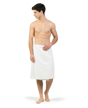 Linum Home Men's Terry Bath Wrap In White